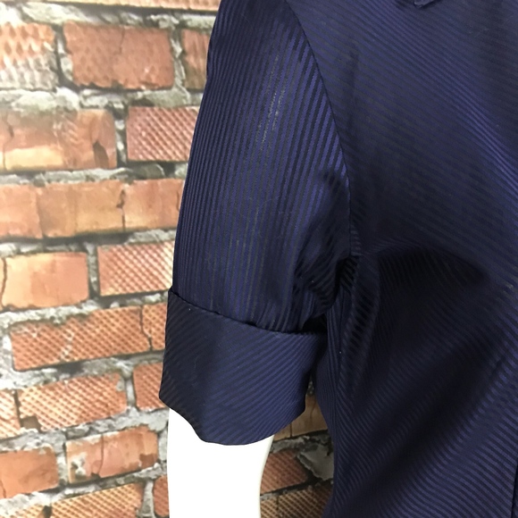 Farinaz Taghavi Short Sleeve Cuffed Top SZ 4 - Picture 4 of 8